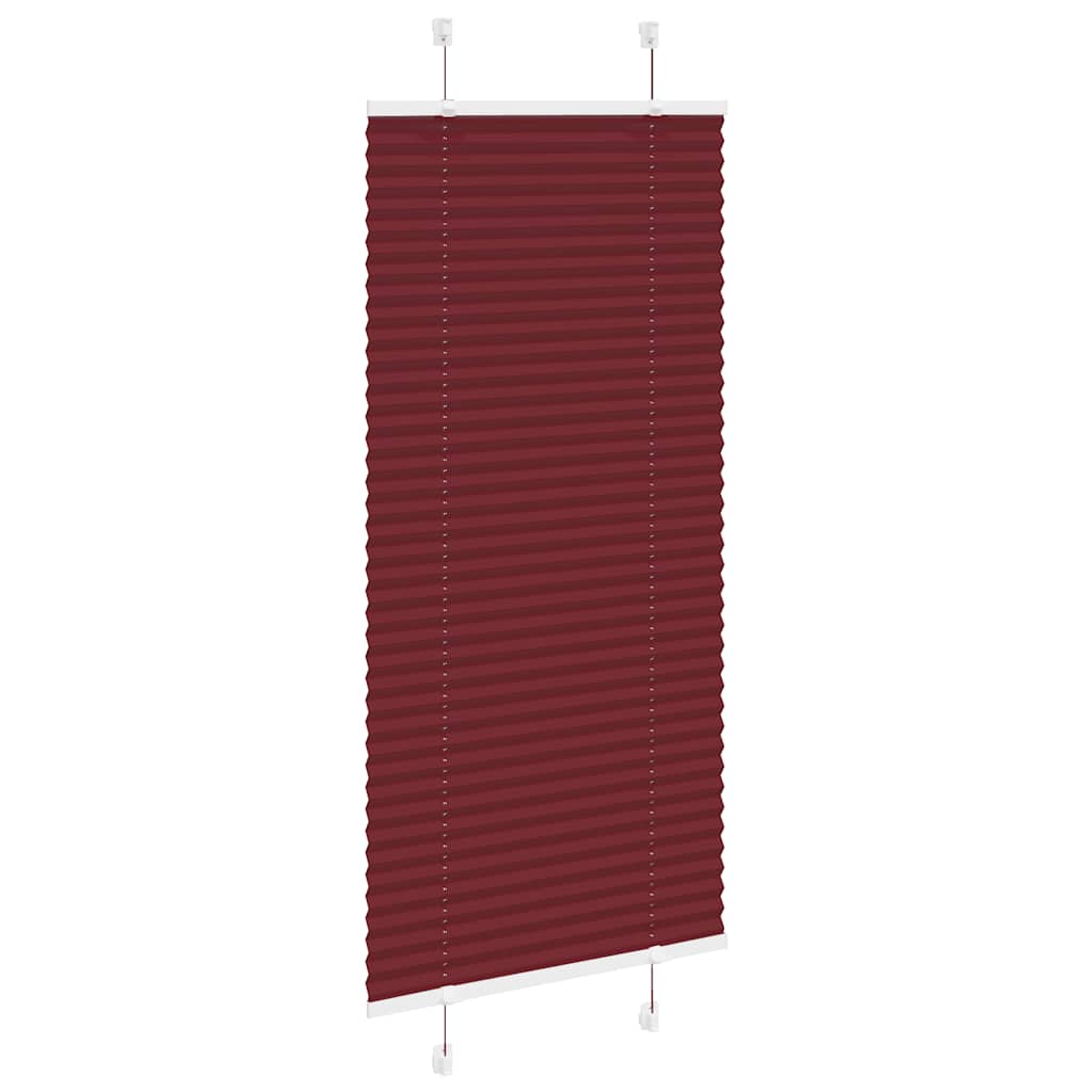 Vidaxl plissé rolgordijn 60x150 cm stofbreedte 59,4 cm bordeauxrood