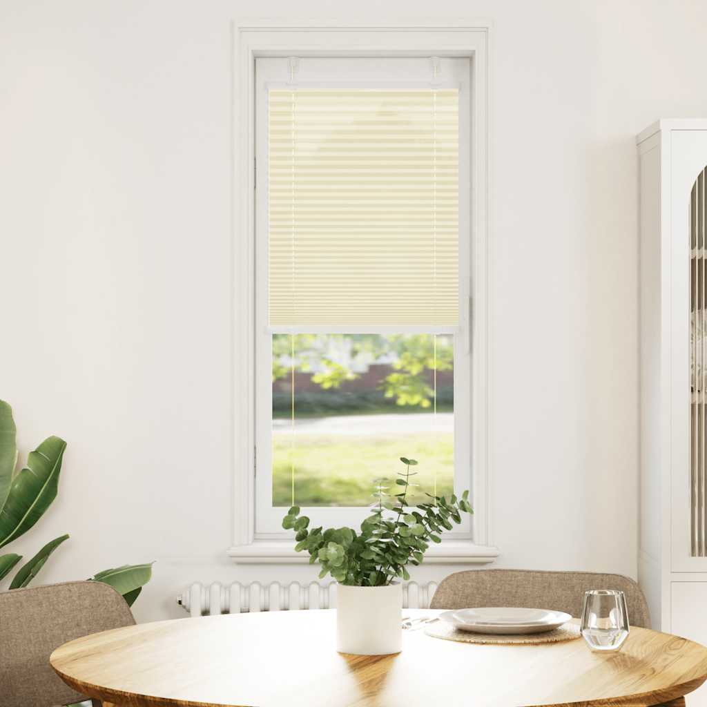 Vidaxl plissé rolgordijn 40x100 cm stofbreedte 39,4 cm polyester crème