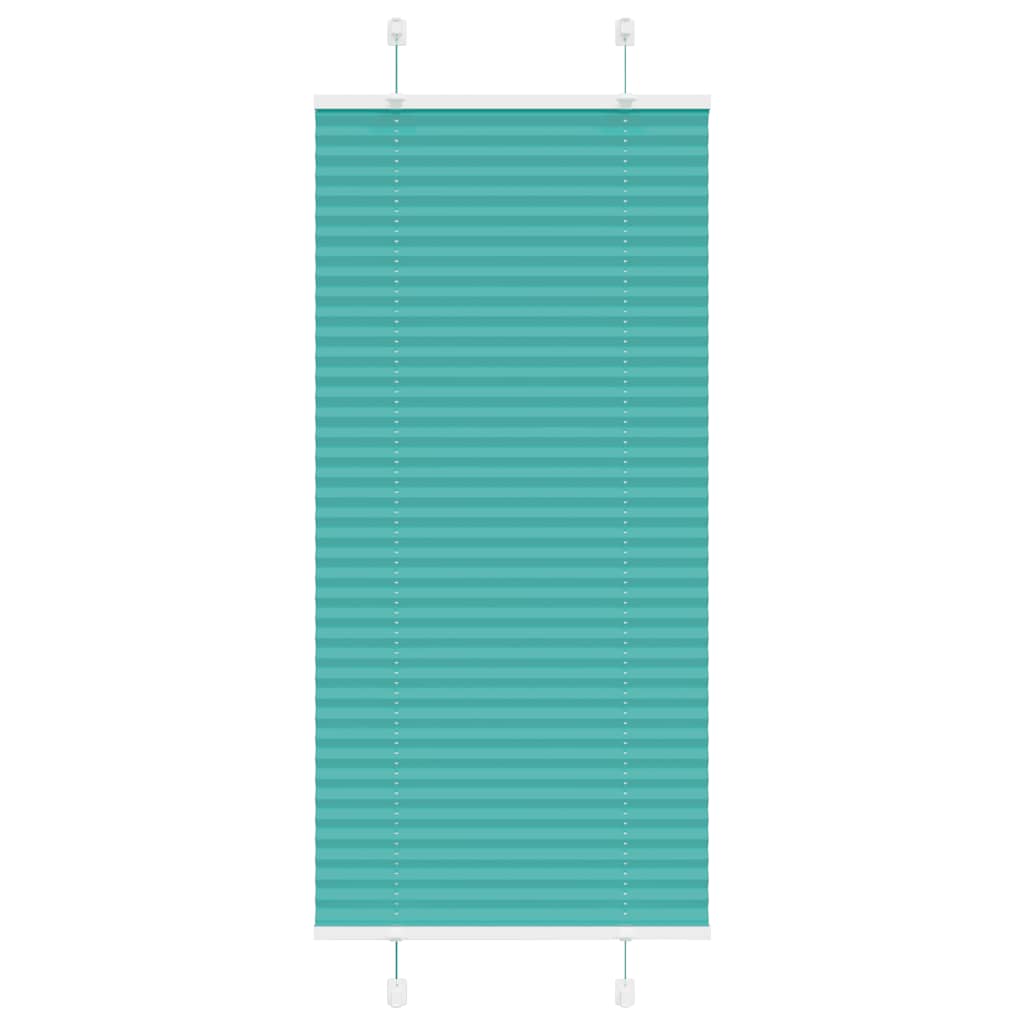 Vidaxl plissé rolgordijn 60x150 cm stofbreedte 59,4 cm petrol groen
