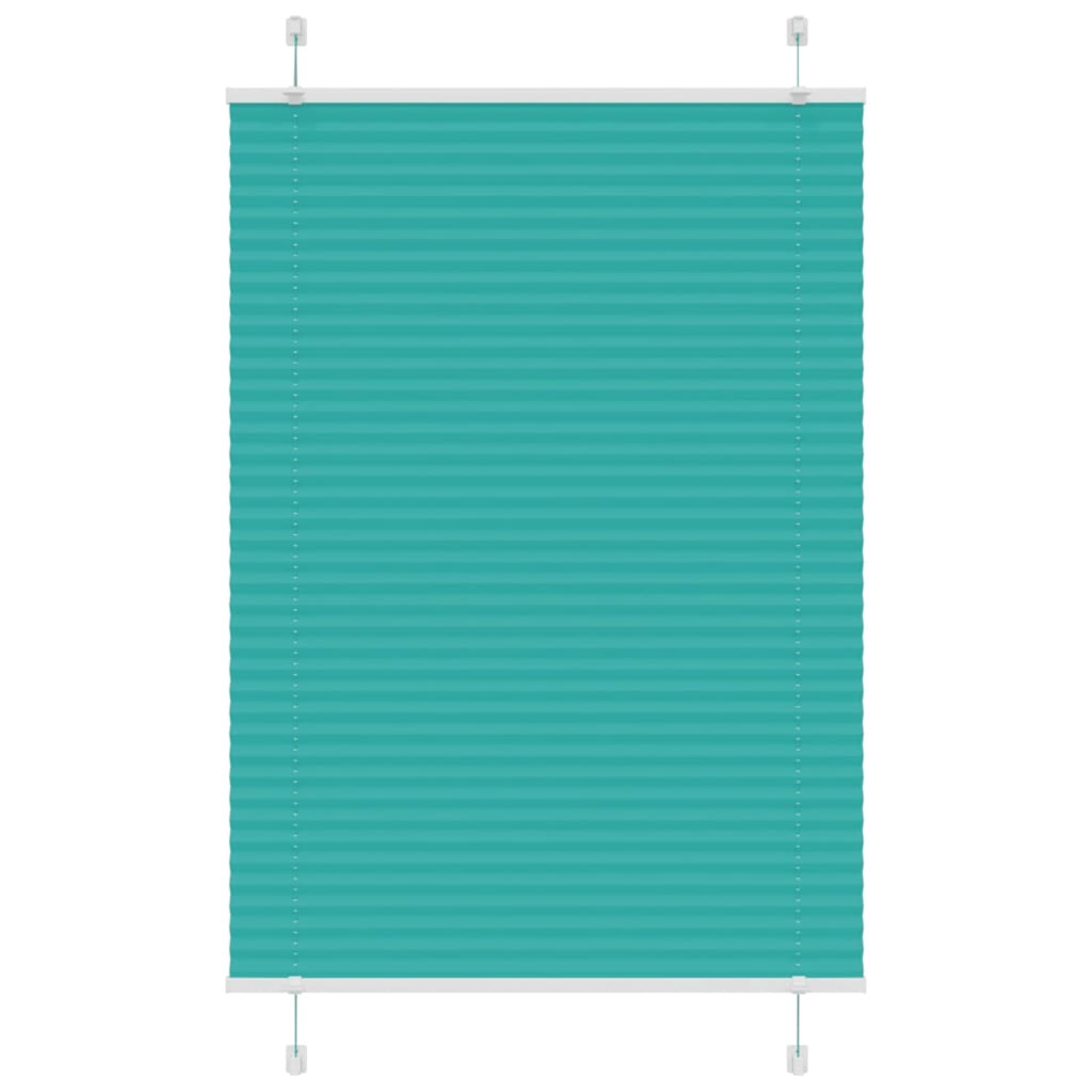 Vidaxl plissé rolgordijn 95x150 cm stofbreedte 94,4 cm petrol groen