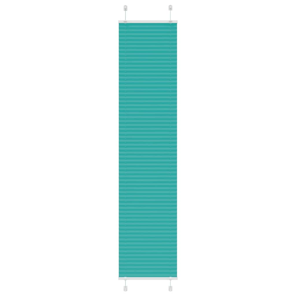Vidaxl plissé rolgordijn 45x200 cm stofbreedte 44,4 cm petrol groen