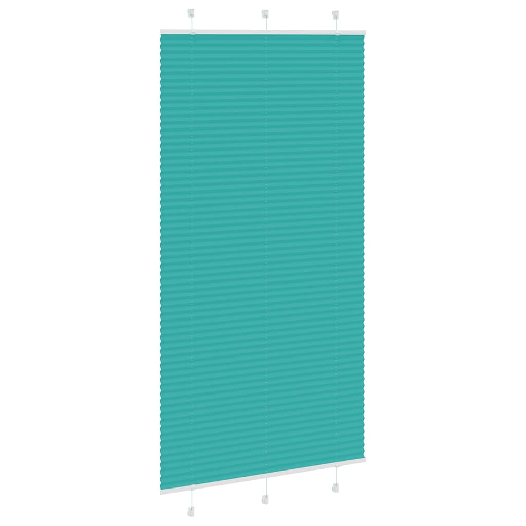 Vidaxl plissé rolgordijn 110x200cm stofbreedte 109,4cm petrol groen