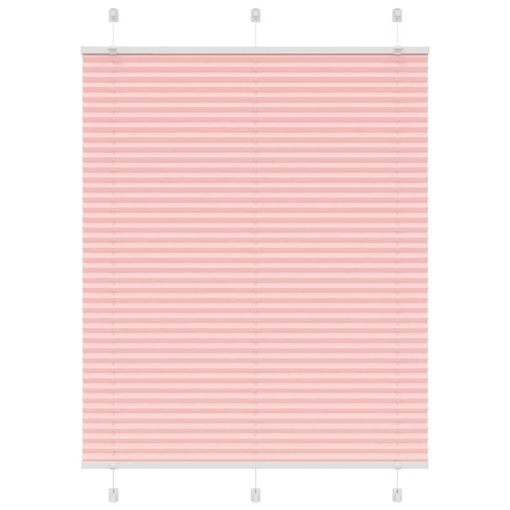 Vidaxl plissé rolgordijn 105x100cm stofbreedte 104,4cm polyester roze