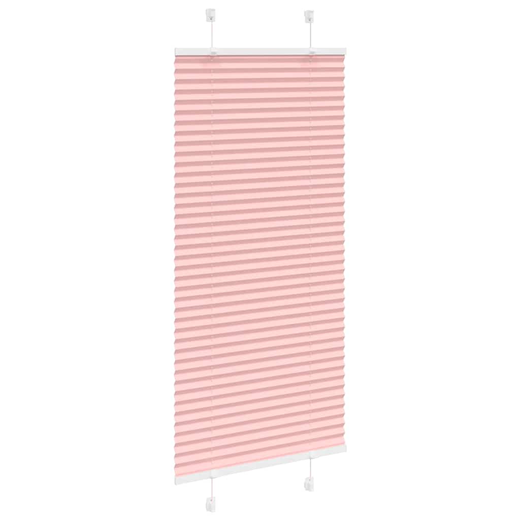 Vidaxl plissé rolgordijn 60x150 cm stofbreedte 59,4 cm polyester roze