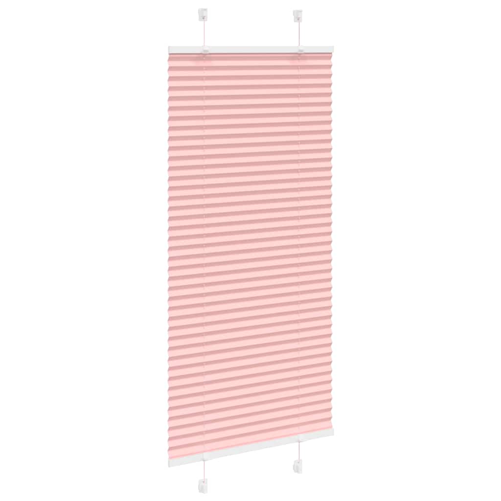 Vidaxl plissé rolgordijn 65x150 cm stofbreedte 64,4 cm polyester roze