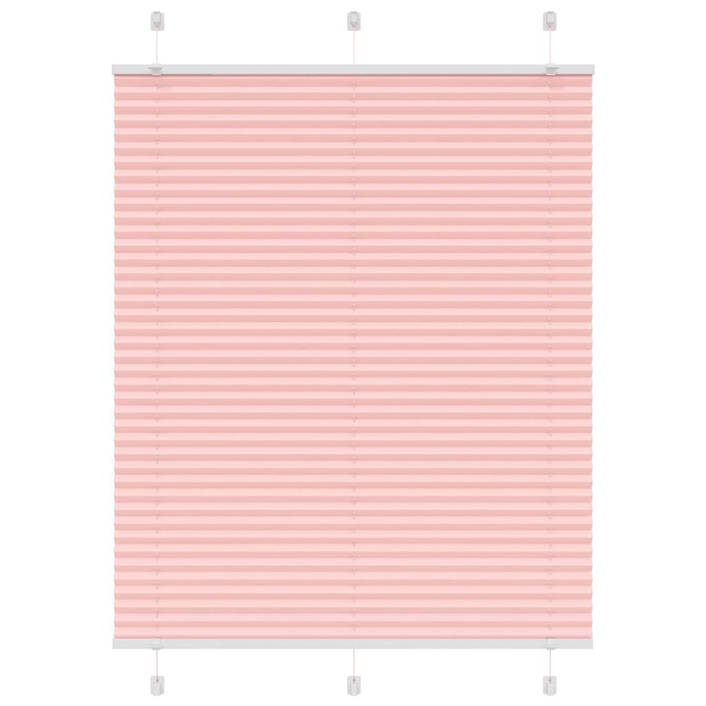 Vidaxl plissé rolgordijn 110x150cm stofbreedte 109,4cm polyester roze