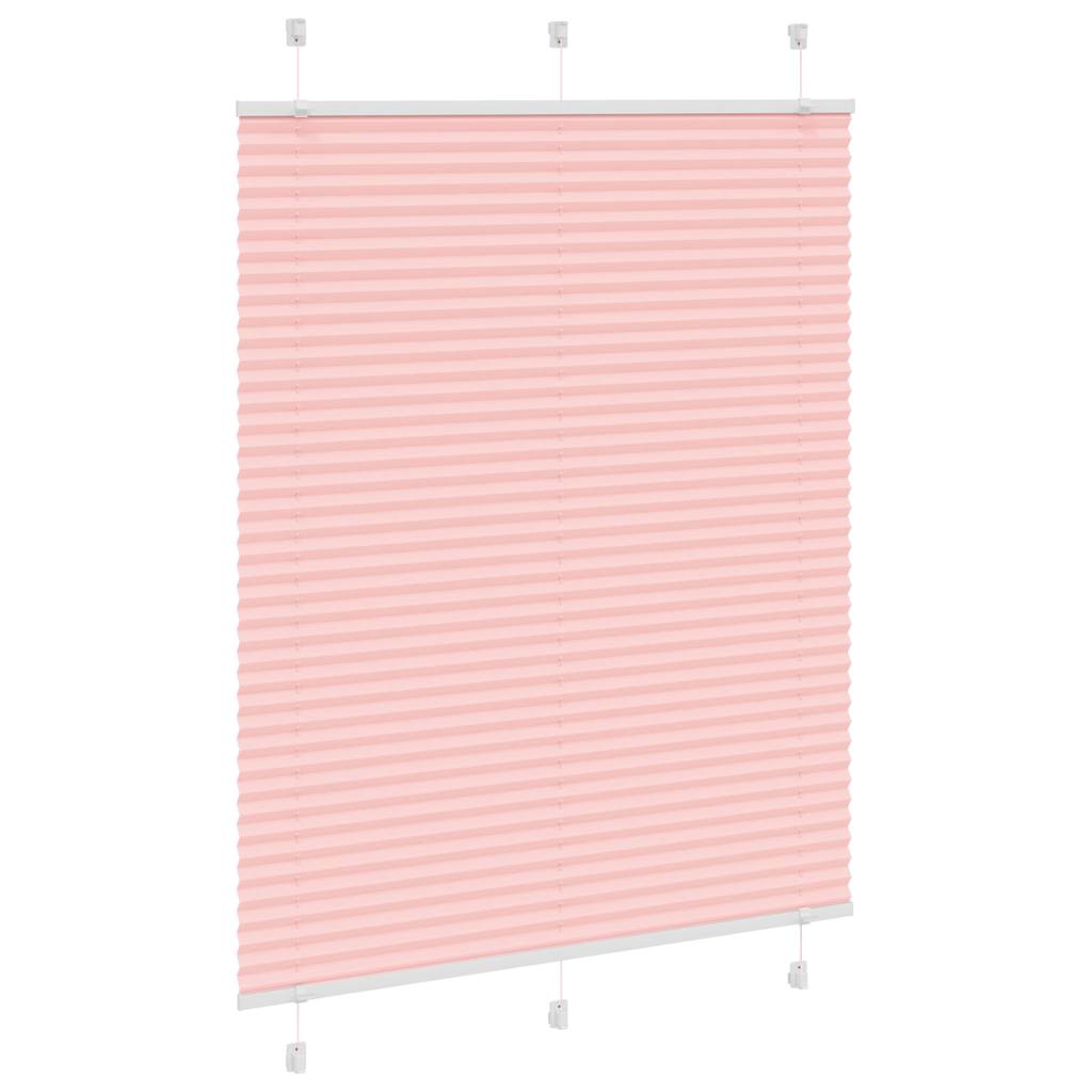Vidaxl plissé rolgordijn 110x150cm stofbreedte 109,4cm polyester roze