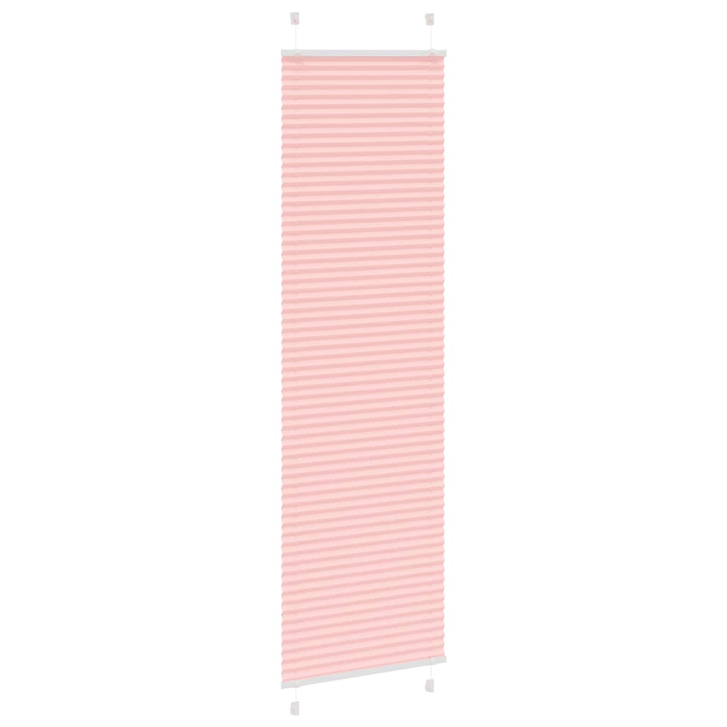 Vidaxl plissé rolgordijn 55x200 cm stofbreedte 54,4 cm polyester roze