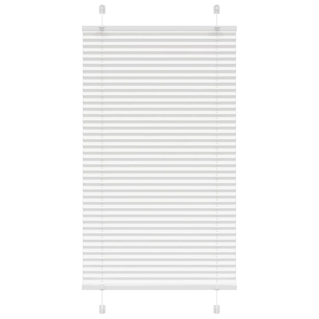 Vidaxl plissé rolgordijn 80x100 cm stofbreedte 79,4 cm polyester wit