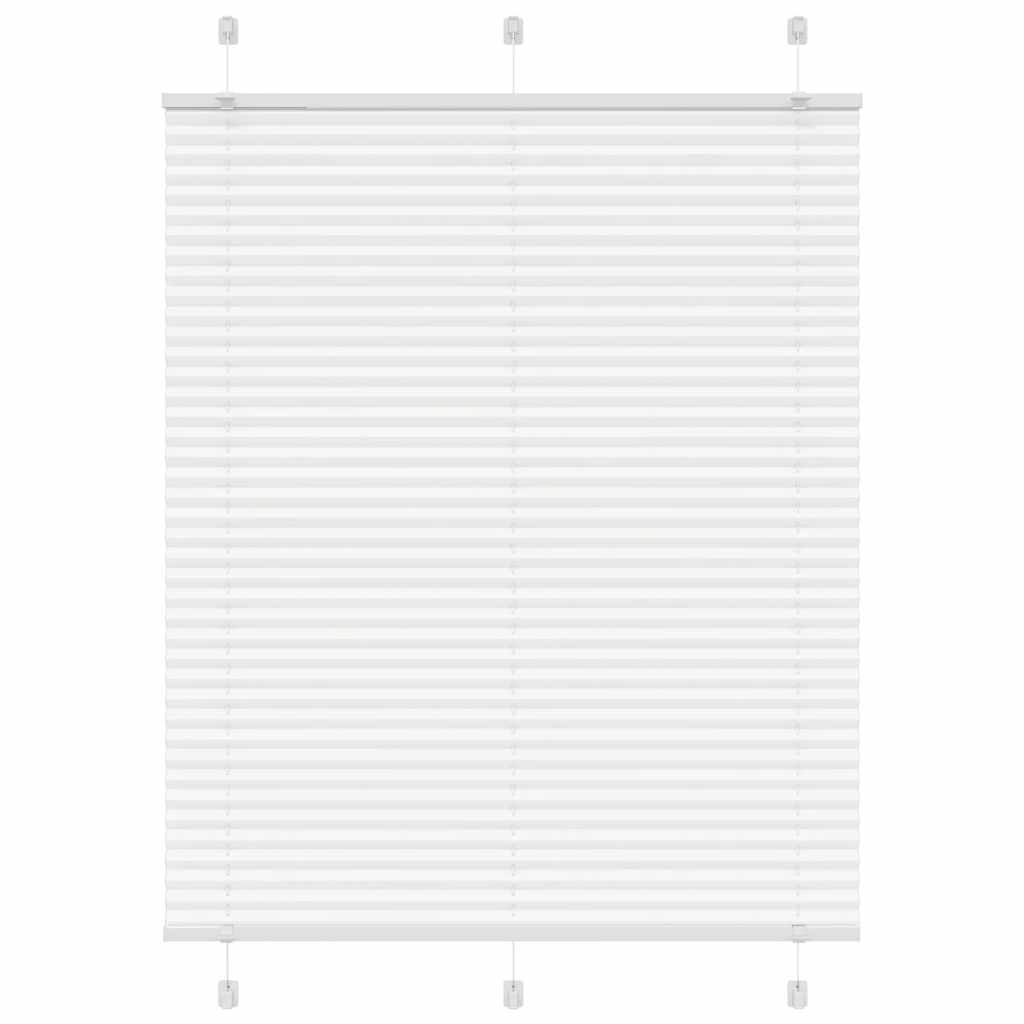 Vidaxl plissé rolgordijn 105x100cm stofbreedte 104,4cm polyester wit