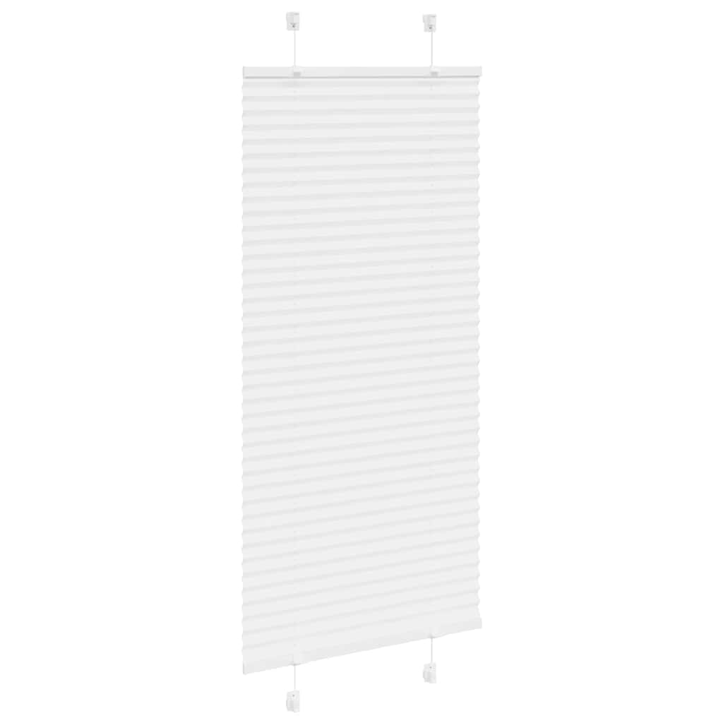 Vidaxl plissé rolgordijn 60x150 cm stofbreedte 59,4 cm polyester wit