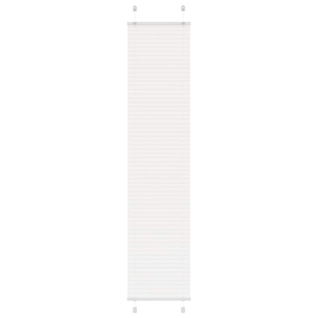 Vidaxl plissé rolgordijn 45x200 cm stofbreedte 44,4 cm polyester wit