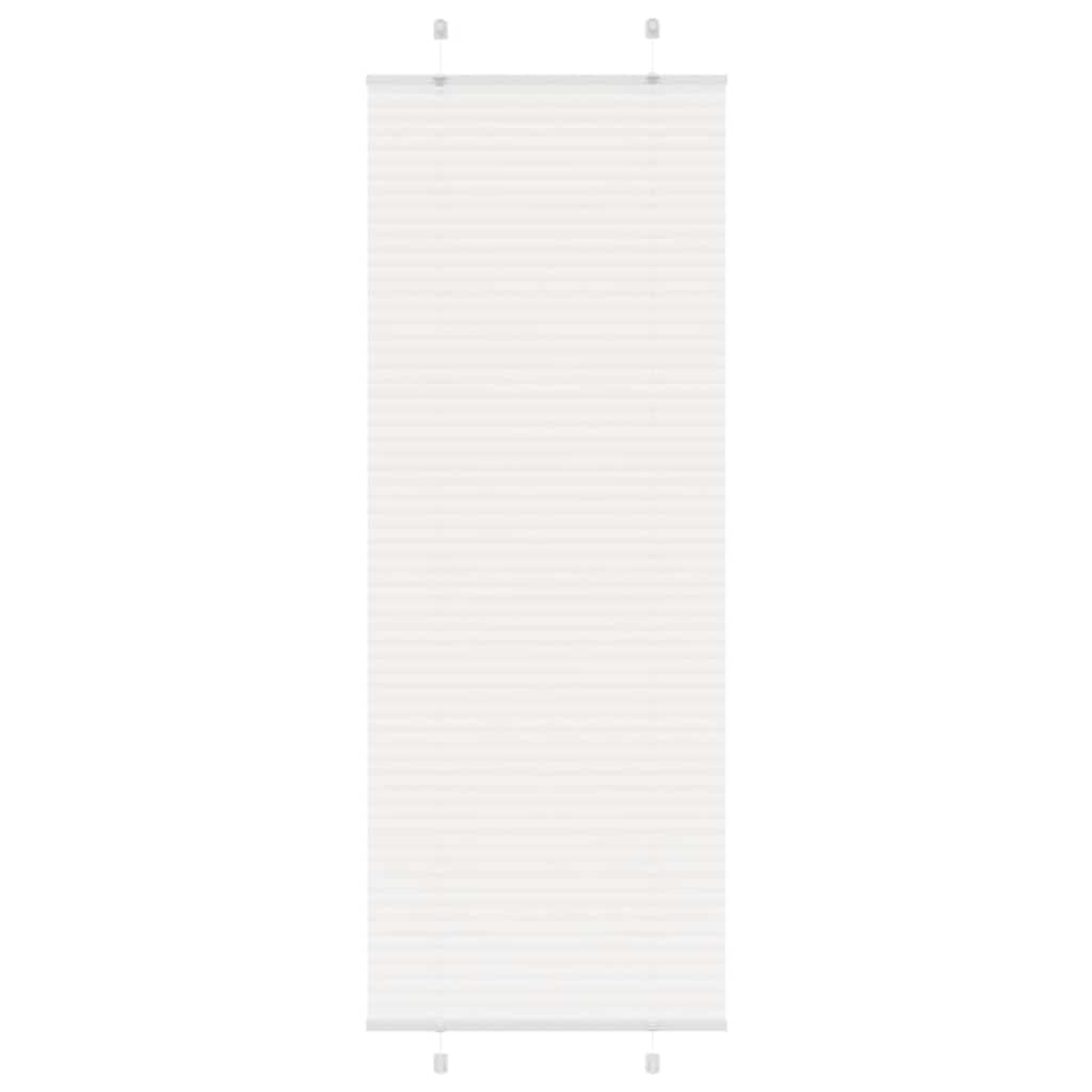 Vidaxl plissé rolgordijn 70x200 cm stofbreedte 69,4 cm polyester wit