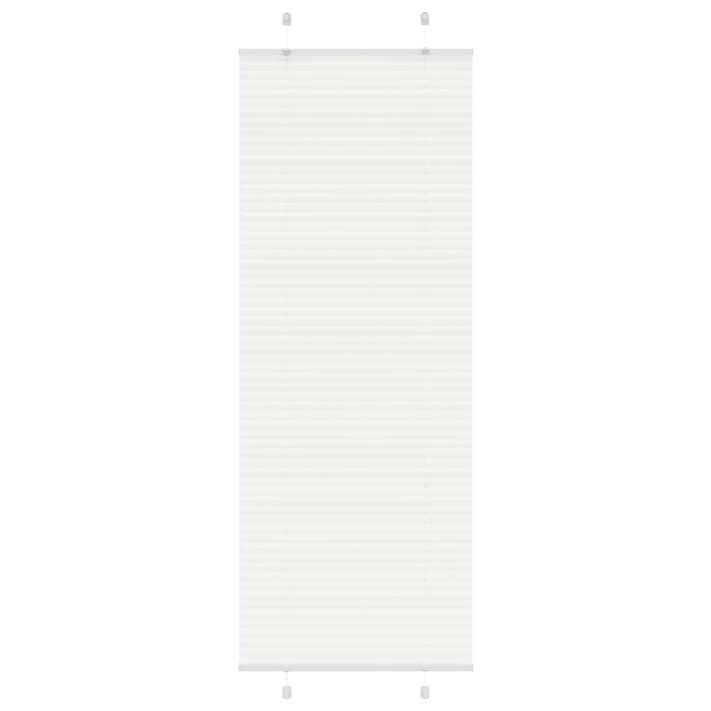 Vidaxl plissé rolgordijn 80x200 cm stofbreedte 79,4 cm polyester wit
