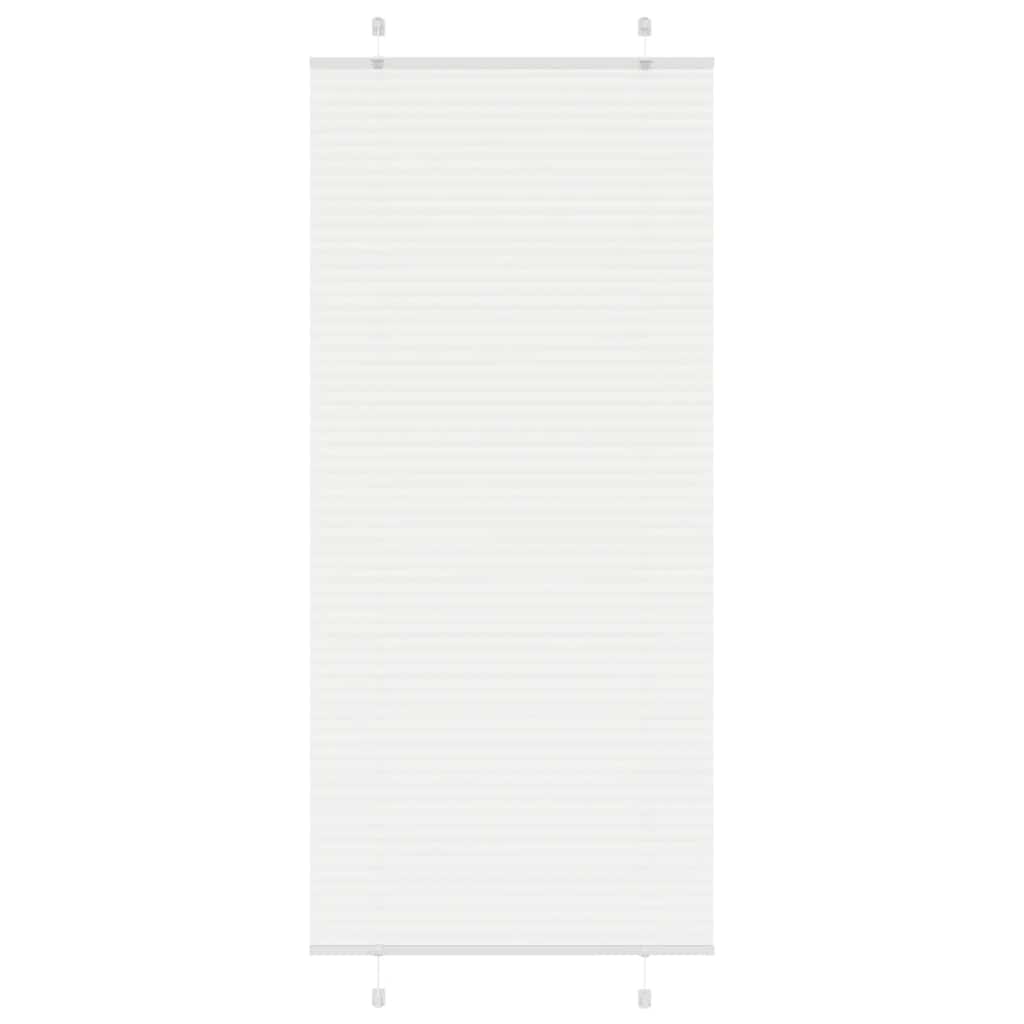 Vidaxl plissé rolgordijn 90x200 cm stofbreedte 89,4 cm polyester wit