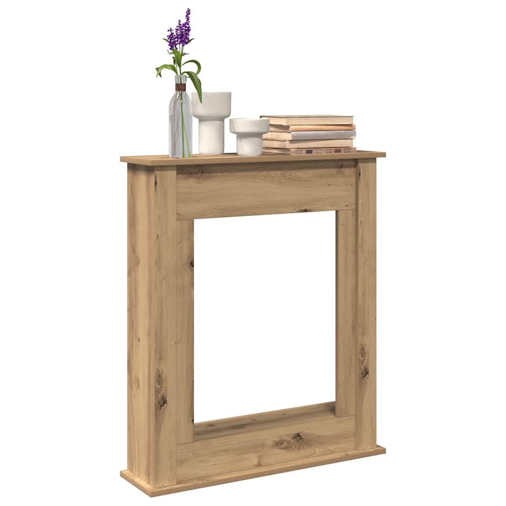 Vidaxl haardombouw 75x20x87,5 cm bewerkt hout artisanaal eikenkleurig