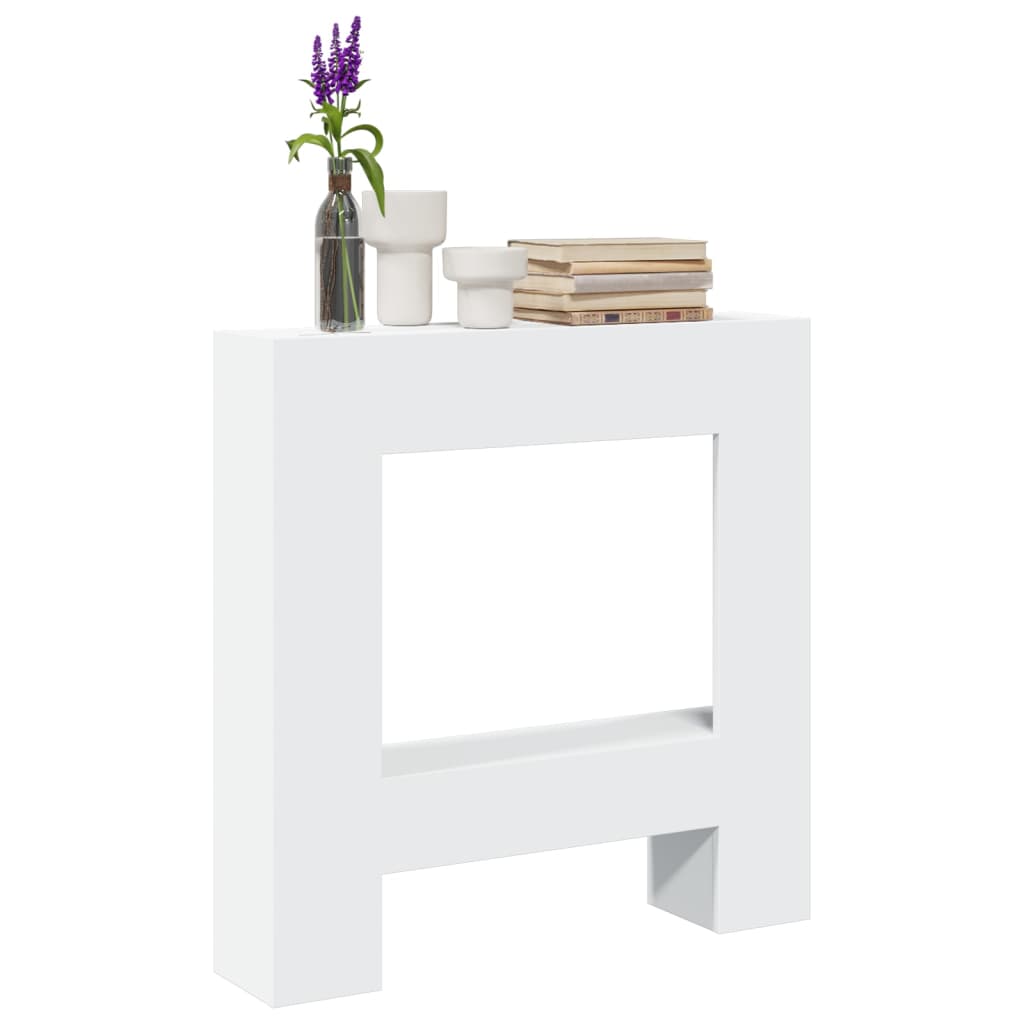 Vidaxl haardombouw 81x18x82 cm bewerkt hout wit