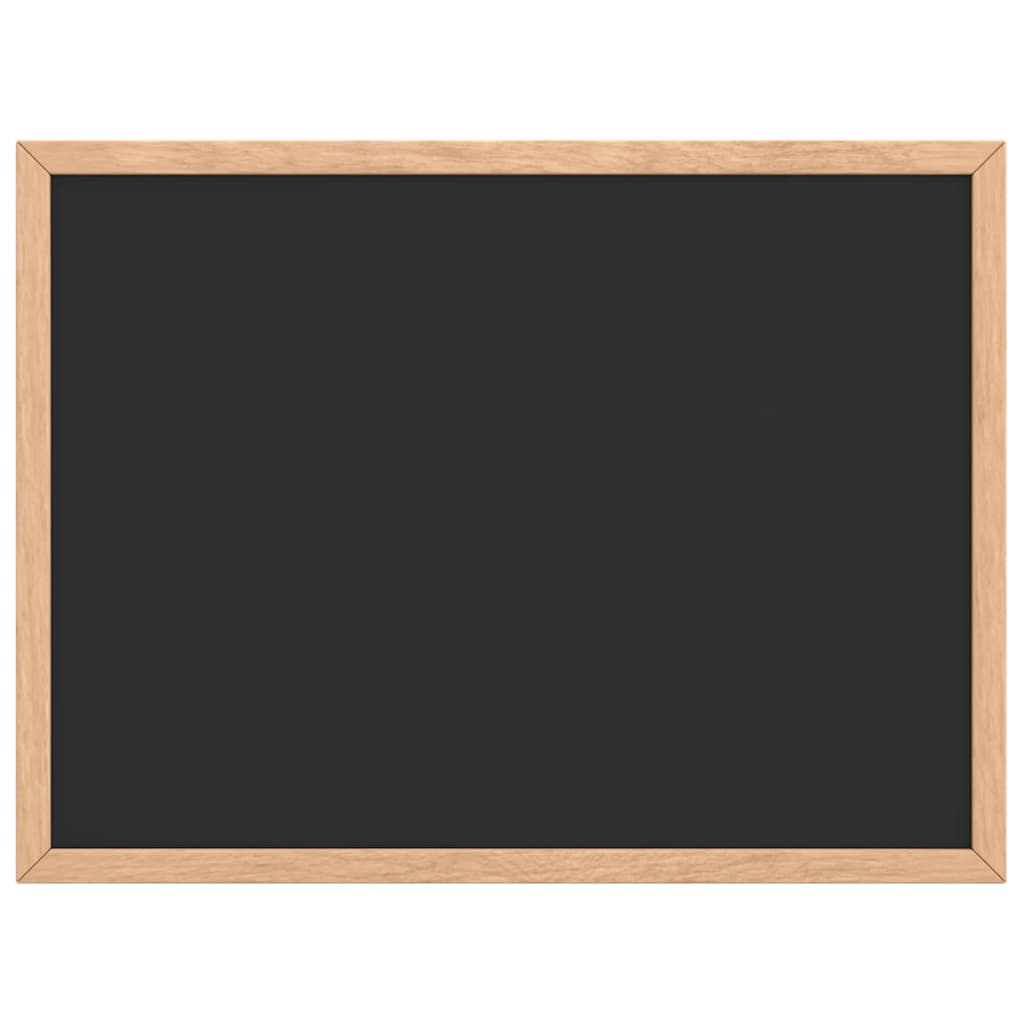 Vidaxl krijtbord met massief grenenhouten frame 40x30 cm zwart