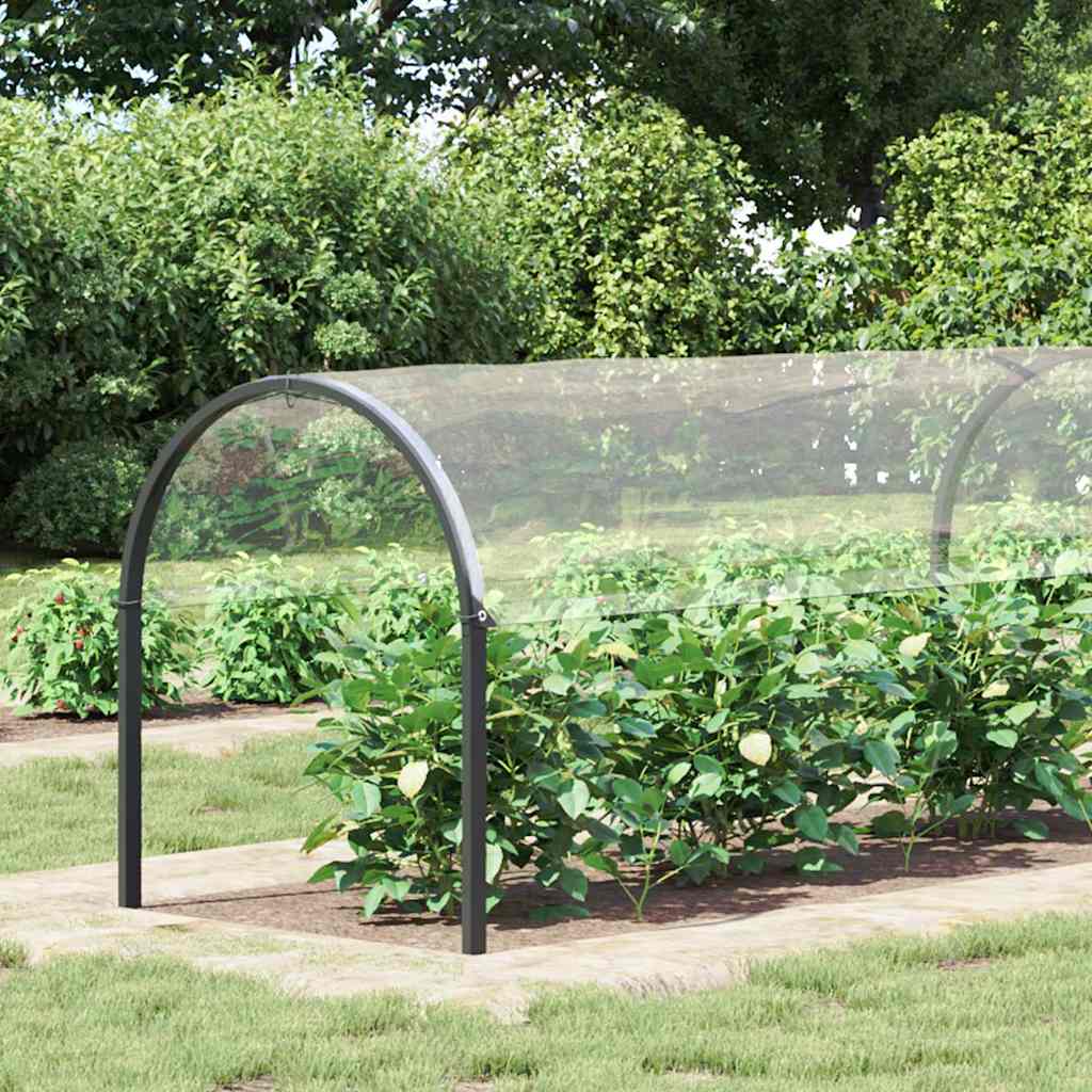 Vidaxl plantenafdekking met zeilringen 2x10 m pvc