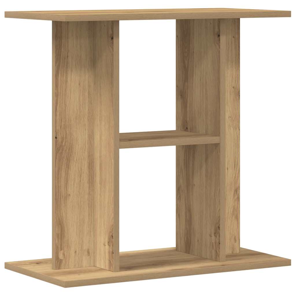 Vidaxl aquariumstandaard 60x30x60cm bewerkt hout artisanaal eikenkleur