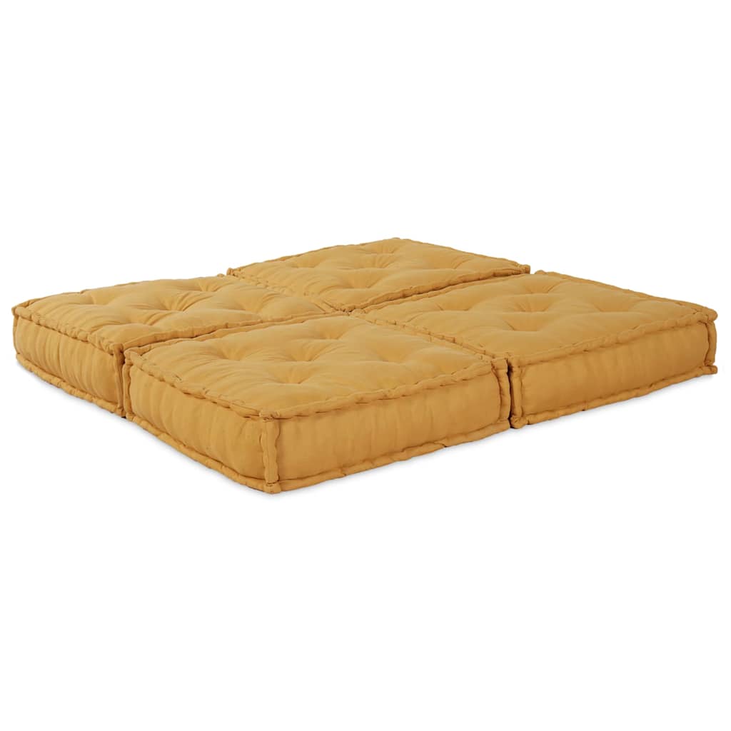 Vidaxl modulair bank 2 pcs geel 140 x 70 x 36 cm stof