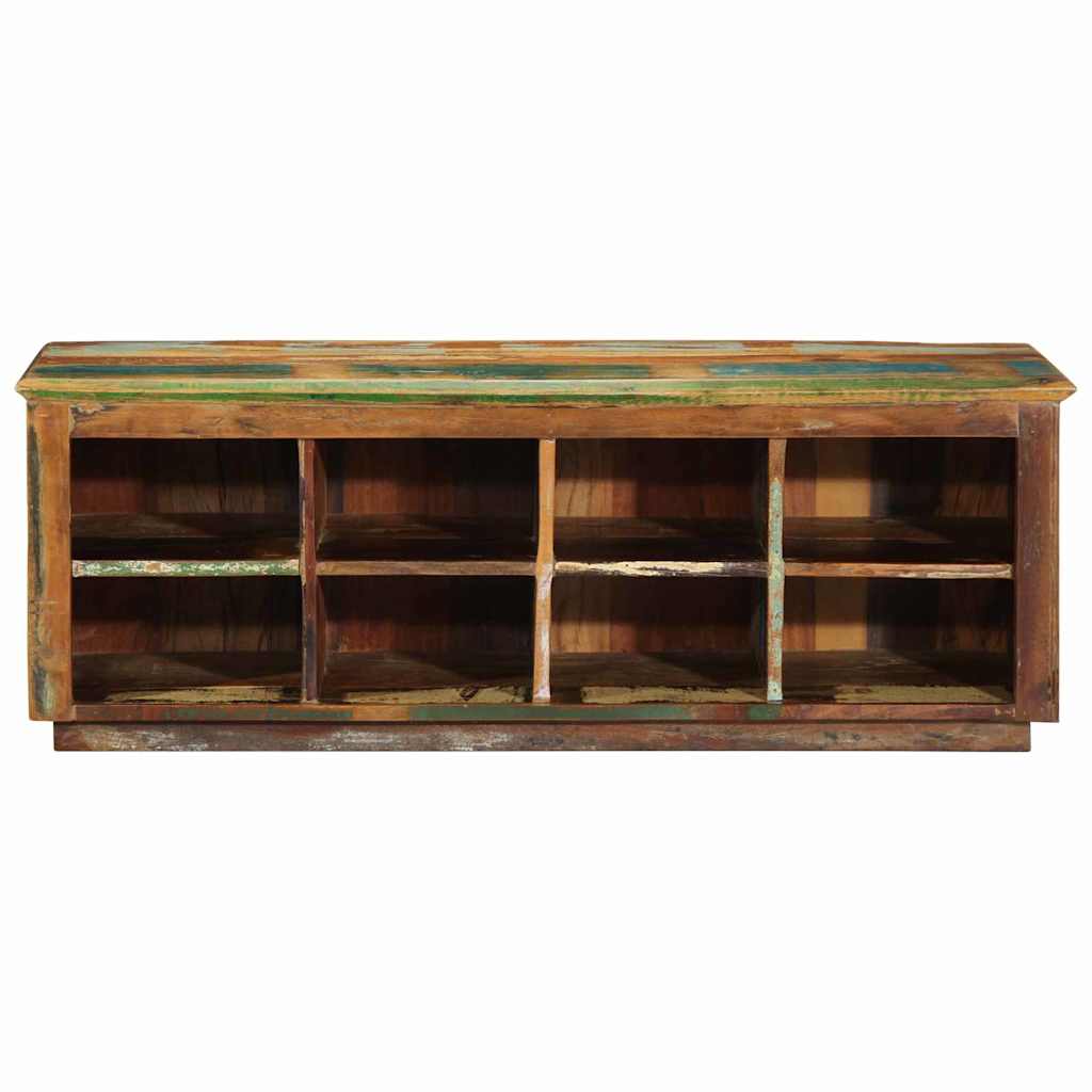 Vidaxl schoenenkast bruin 110 x 35 x 40 cm massief gerecycled hout
