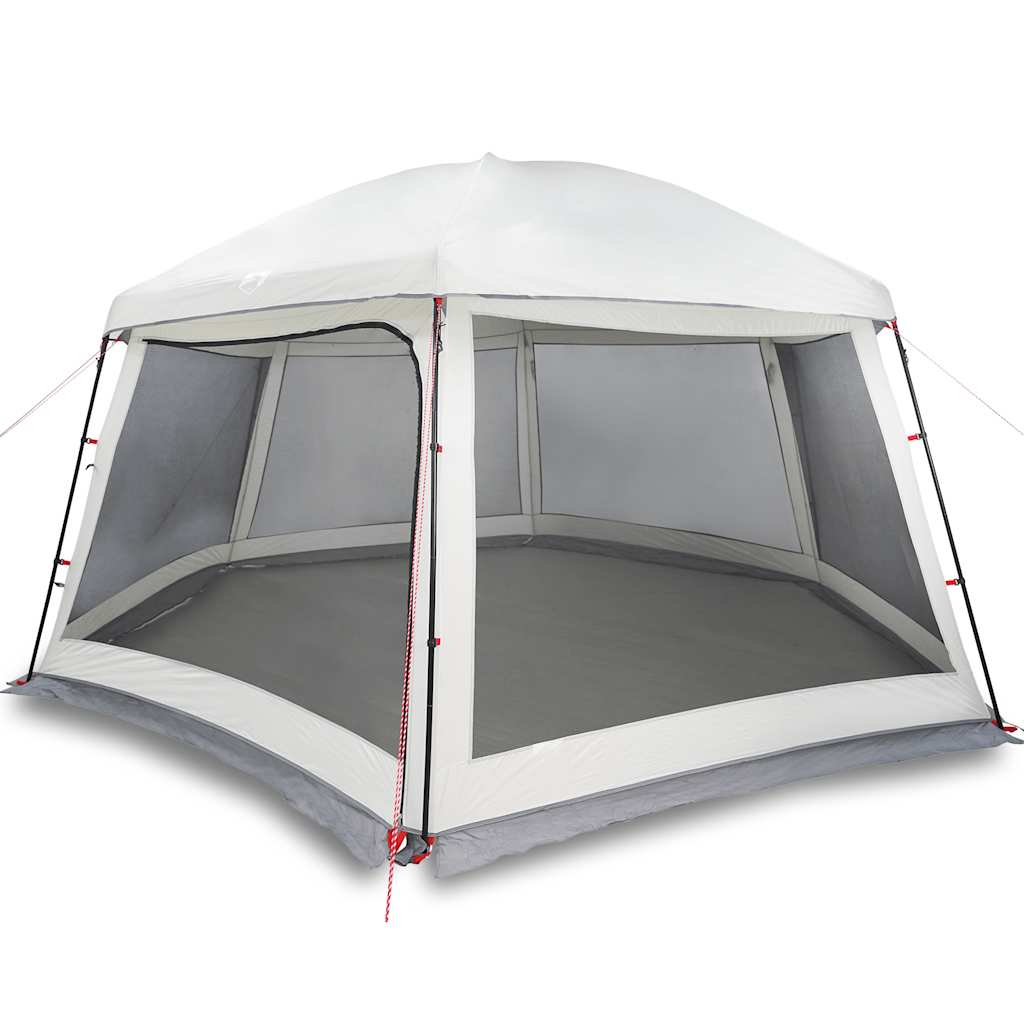 Vidaxl zwembadtent met uitneembare buiten- gaaswanden 512x458 cm grijs