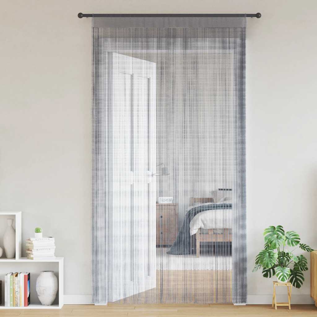 Vidaxl koordgordijnen 2 st 100x250 cm lichtgrijs