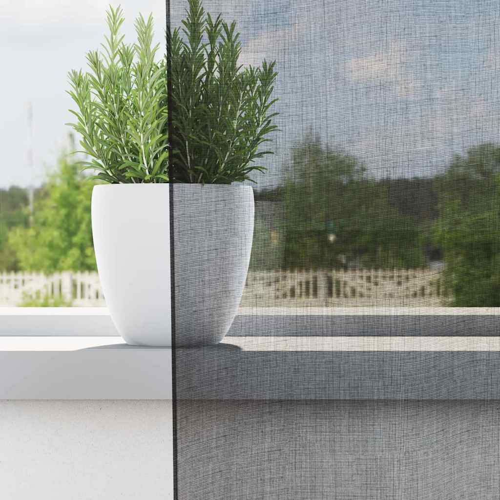 Vidaxl gordijnen voile met doorvoertules 2 st 140x245 cm zwart