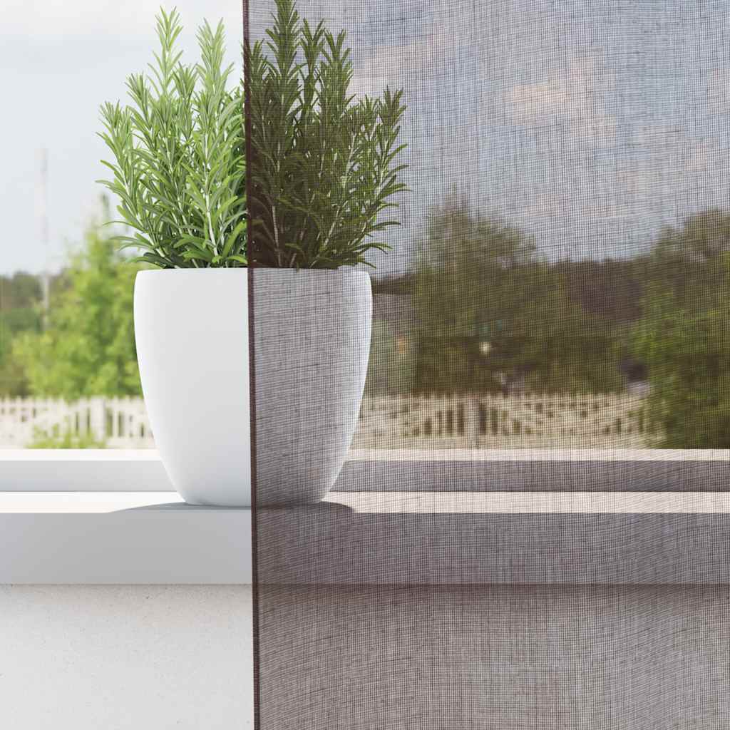 Vidaxl gordijnen voile met doorvoertules 2 st 140x260 cm bruin