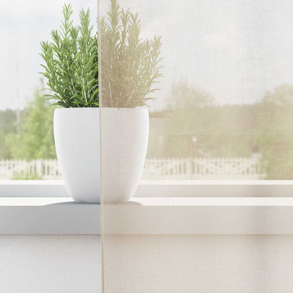 Vidaxl gordijnen voile met doorvoertules 2 st 140x175 cm crèmekleurig