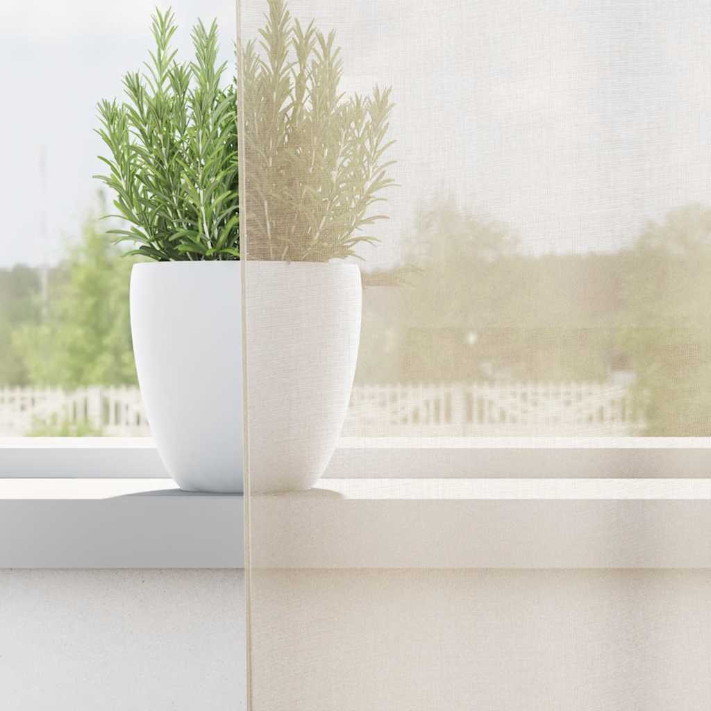 Vidaxl gordijnen voile met doorvoertules 2 st 140x300 cm crème
