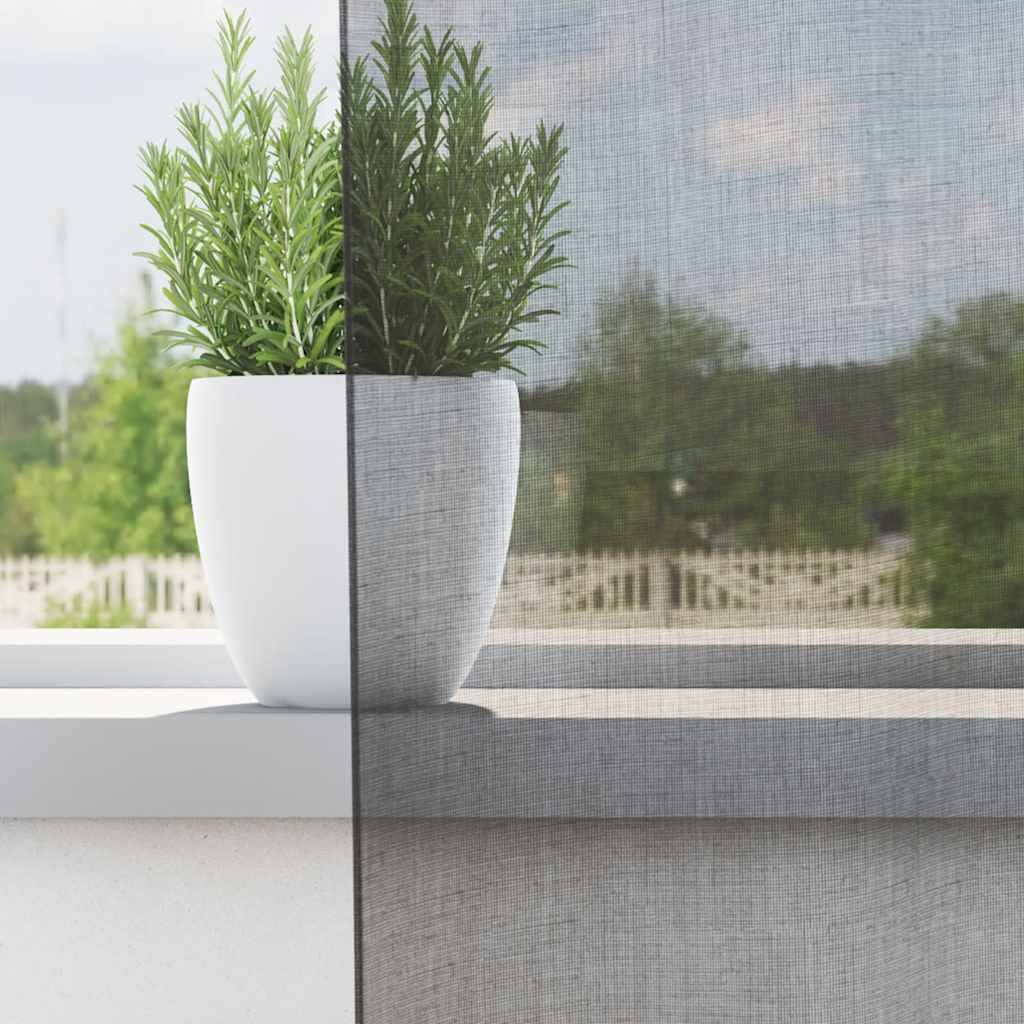 Vidaxl gordijnen voile met doorvoertules 2 st 140x175 cm donkergrijs