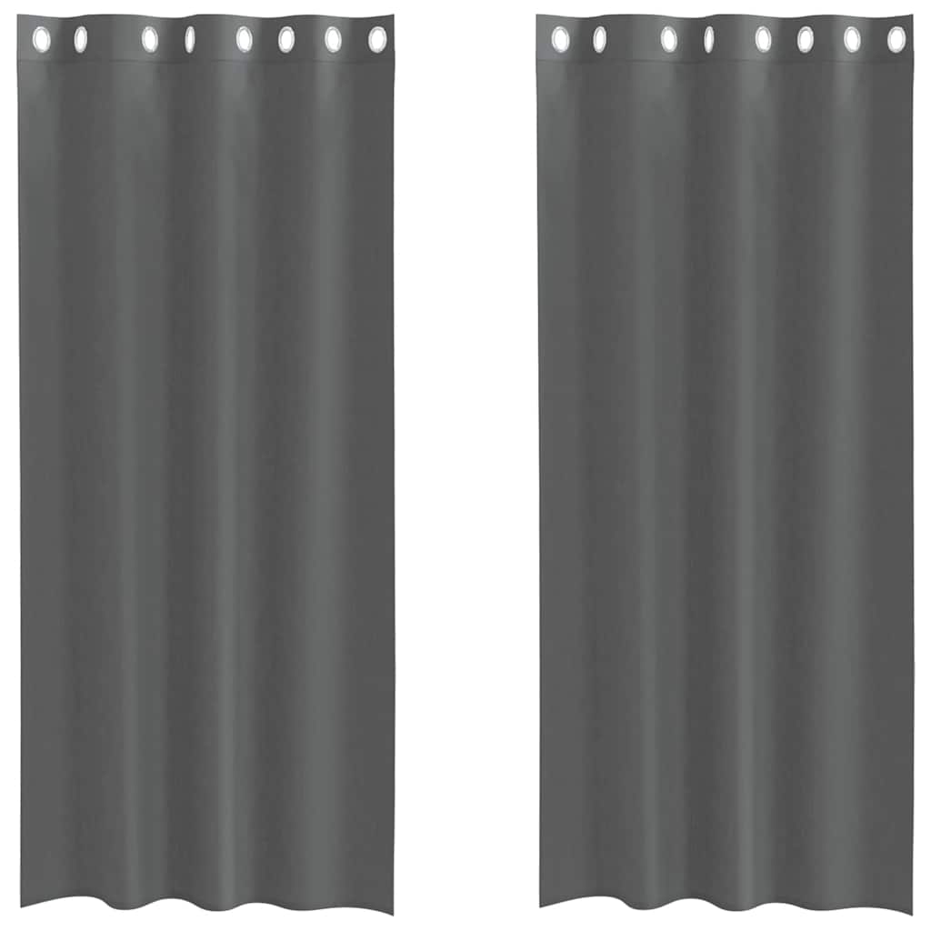 Vidaxl gordijnen voile met doorvoertules 2 st 140x225 cm donkergrijs
