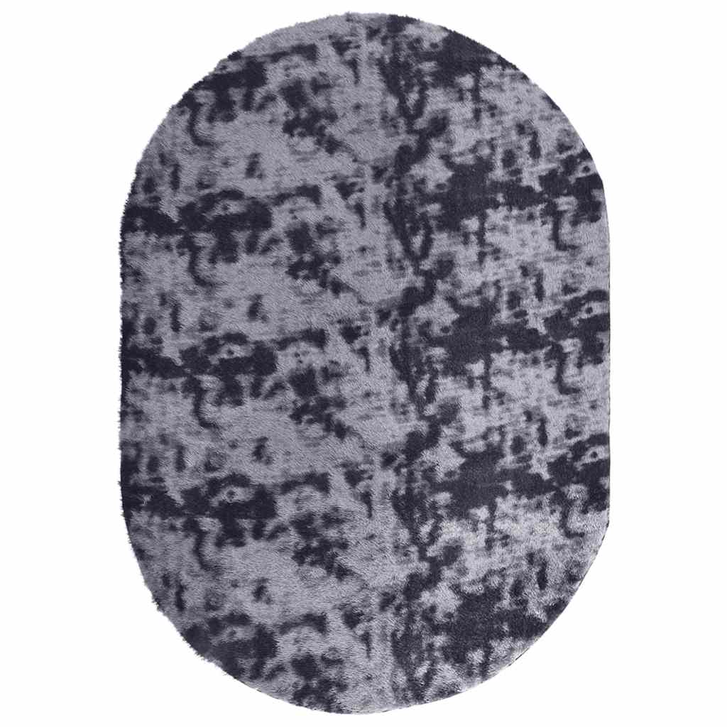 Vidaxl hoogpolig vloerkleed navarra 300x200 cm polyester donkergrijs