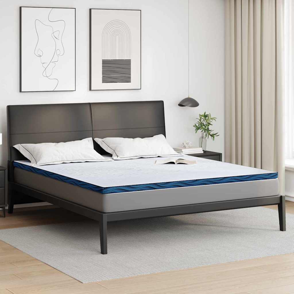 Vidaxl matrastopper wit 200 x 200 cm jacquard stof
