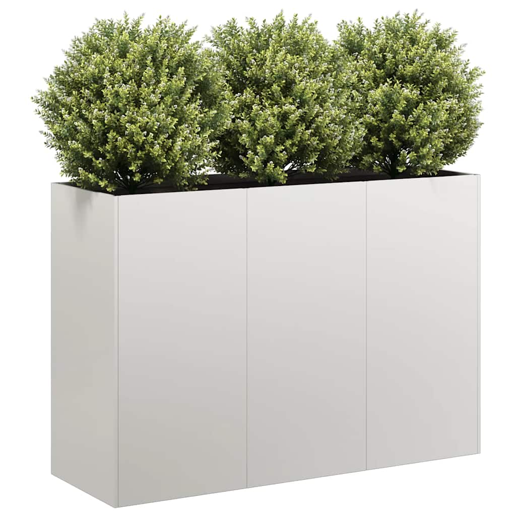 Vidaxl plantenbak 120x40x80 cm roestvrij staal