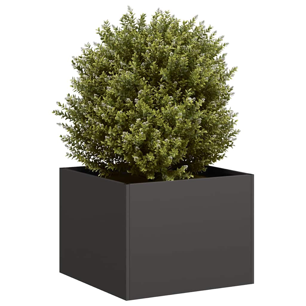 Vidaxl plantenbak 40x40x30 cm staal zwart