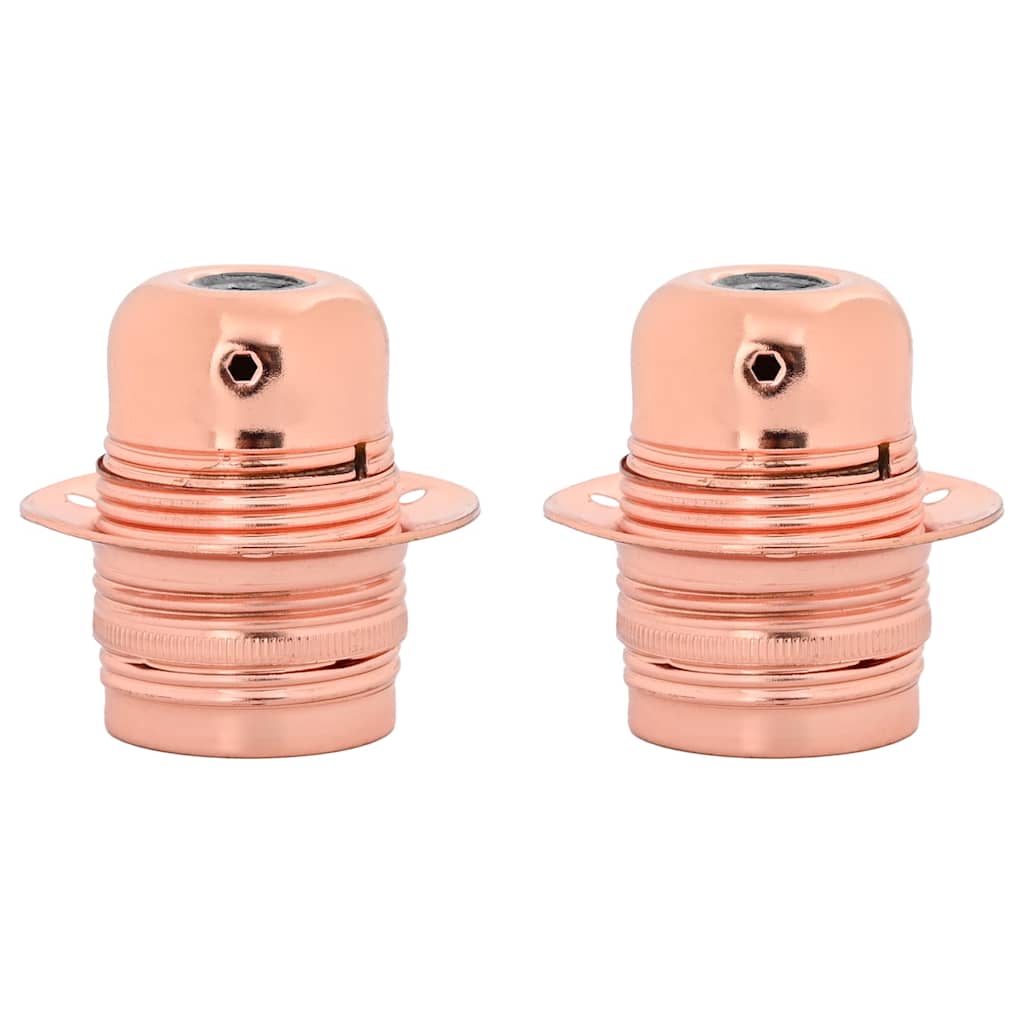 Vidaxl lamphouders 2 st roségoud e27