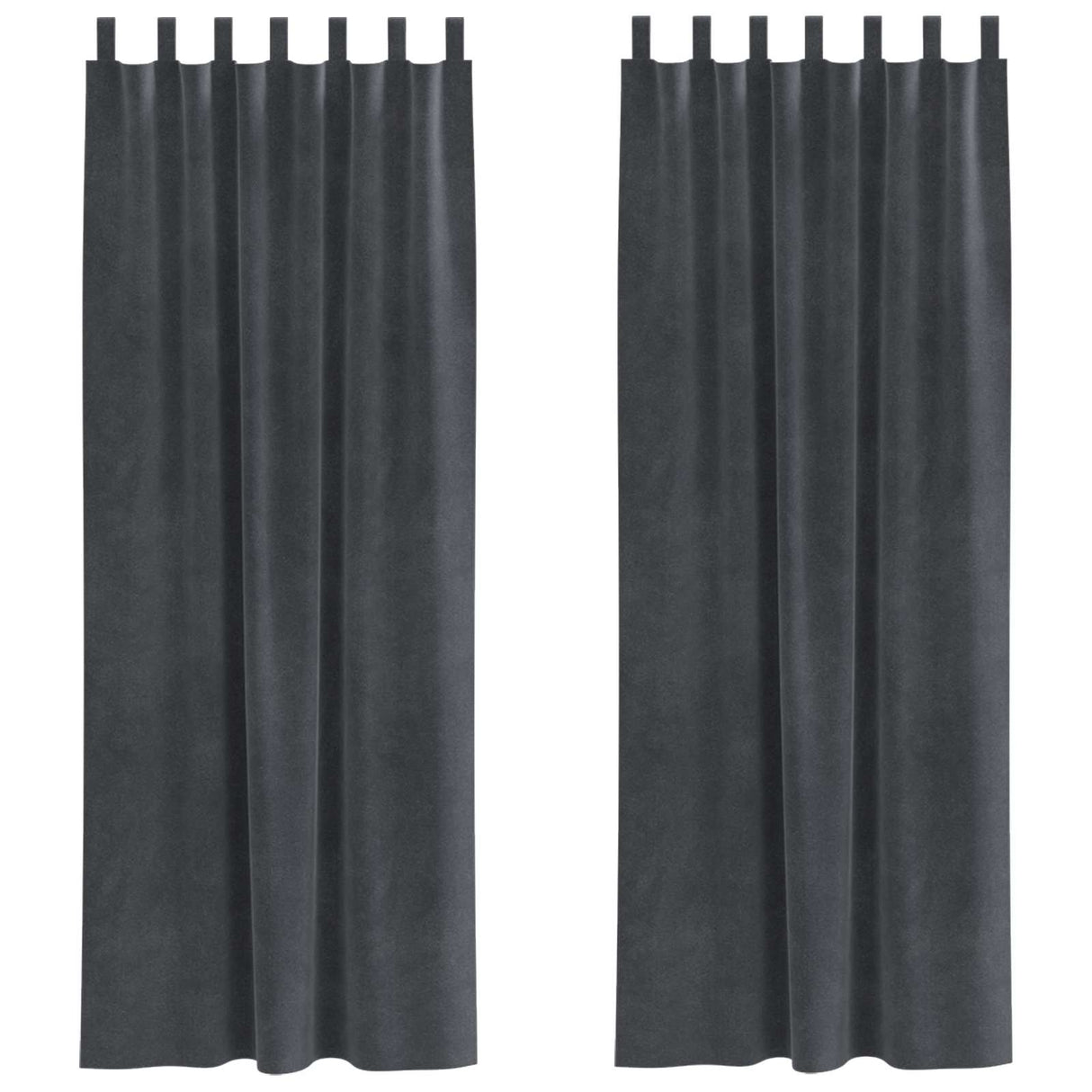 Vidaxl verduisterende gordijnen 2 pcs lichtgrijs 140 x 245 cm fluweel