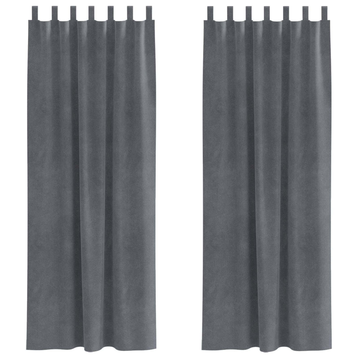 Vidaxl verduisterende gordijnen 2 pcs lichtgrijs 140 x 260 cm fluweel