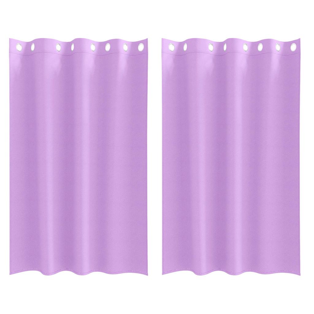 Vidaxl zwart-out gordijnen met ringen 2 pcs paars 175 x 140 cm