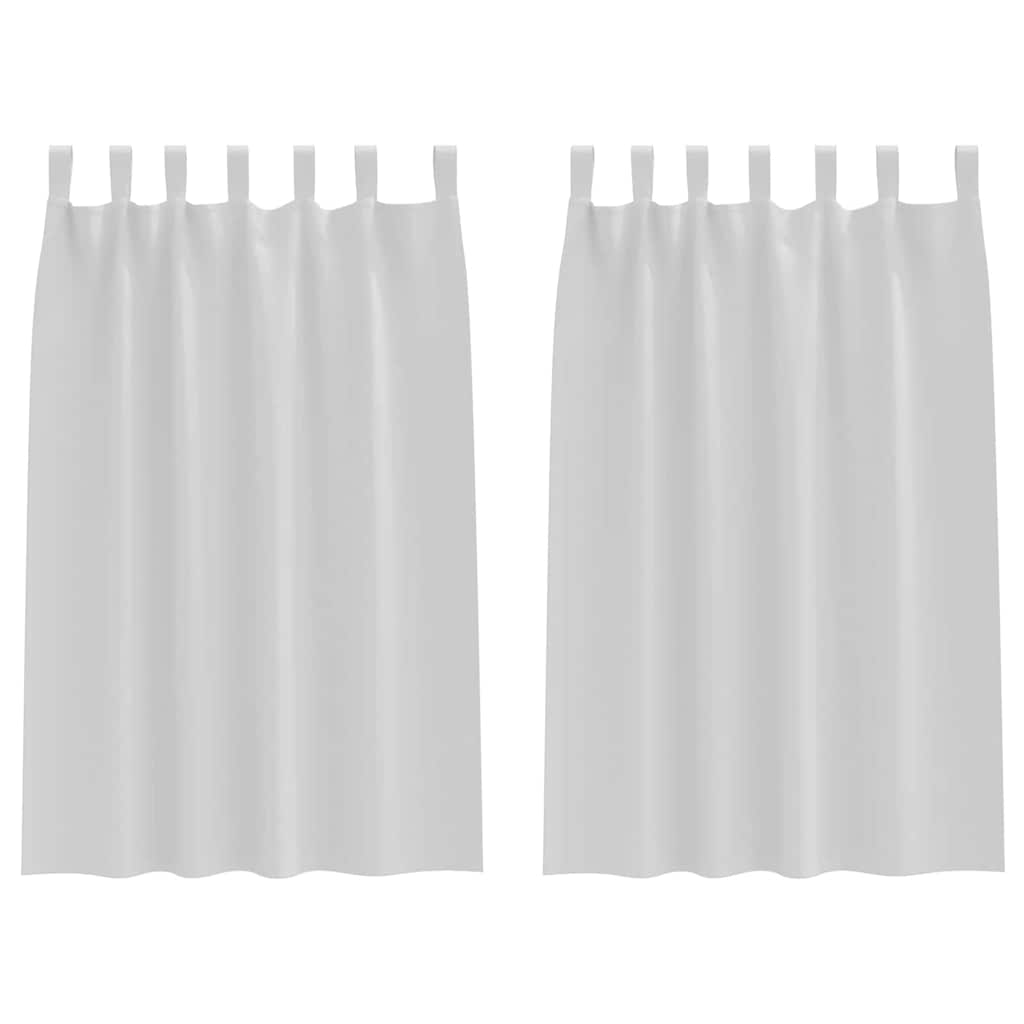 Vidaxl zwart-out gordijnen met ringen 2 pcs bleekgrijs 175 x 140 cm