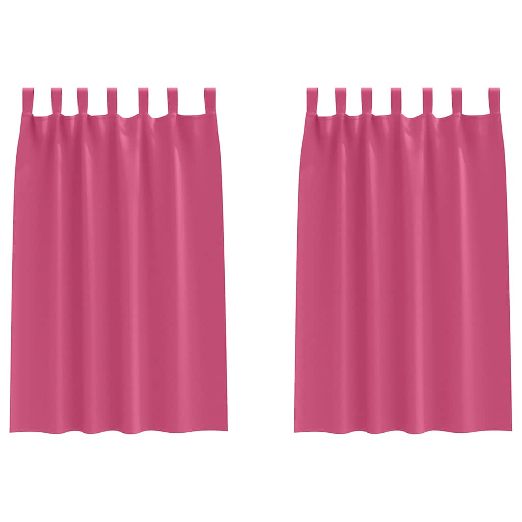 Vidaxl zwart-out gordijnen met ringen 2 pcs felroze 175 x 140 cm