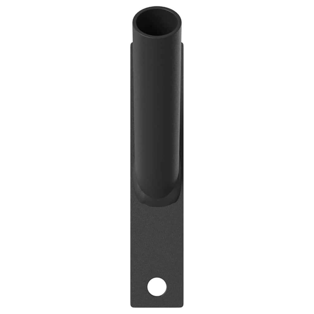 Vidaxl vlaggen mast houder zwart 15 x 3 x 0,35 cm staal