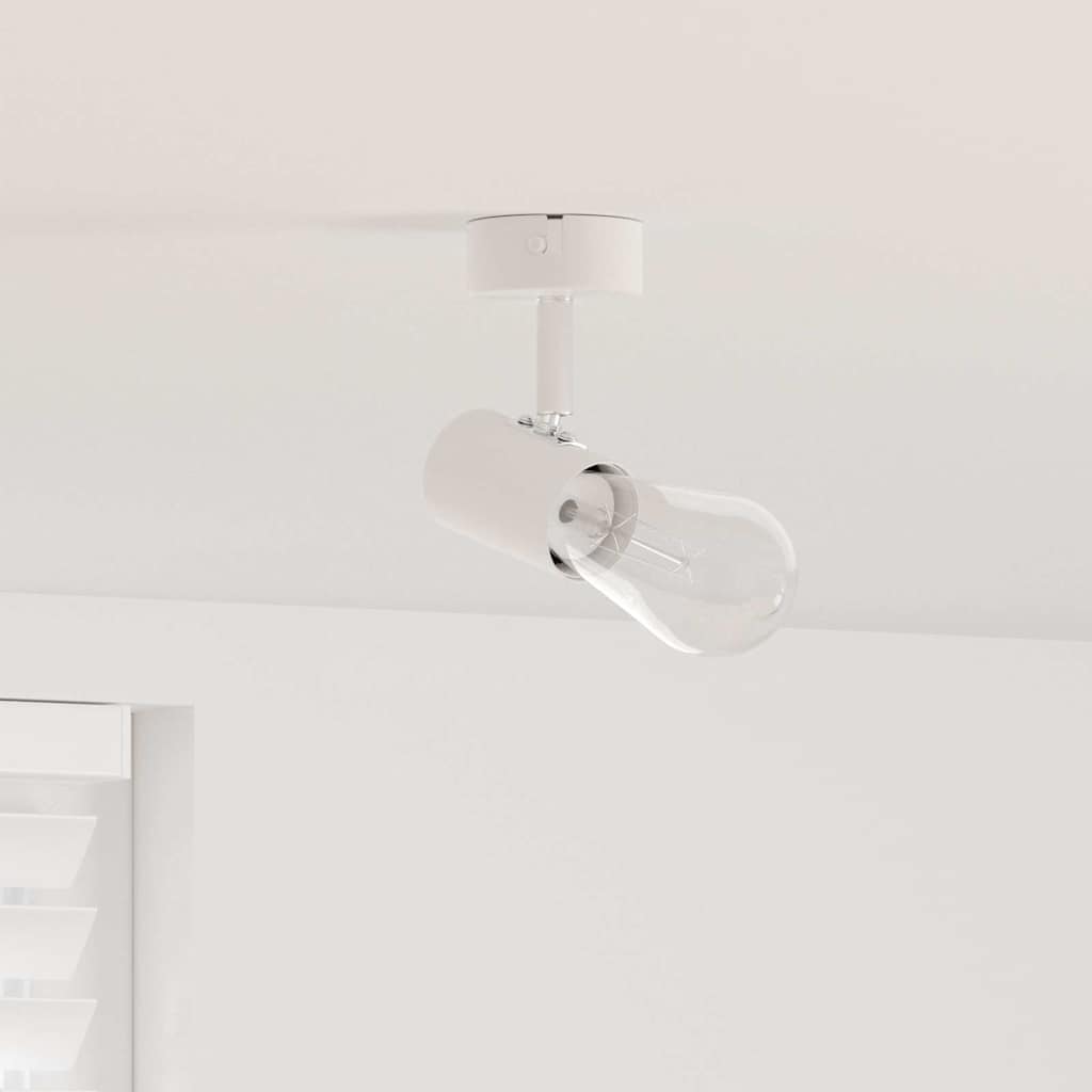 Vidaxl plafondspot met schijnwerpers wit 6,5 x 6 x 11,5 cm metaal