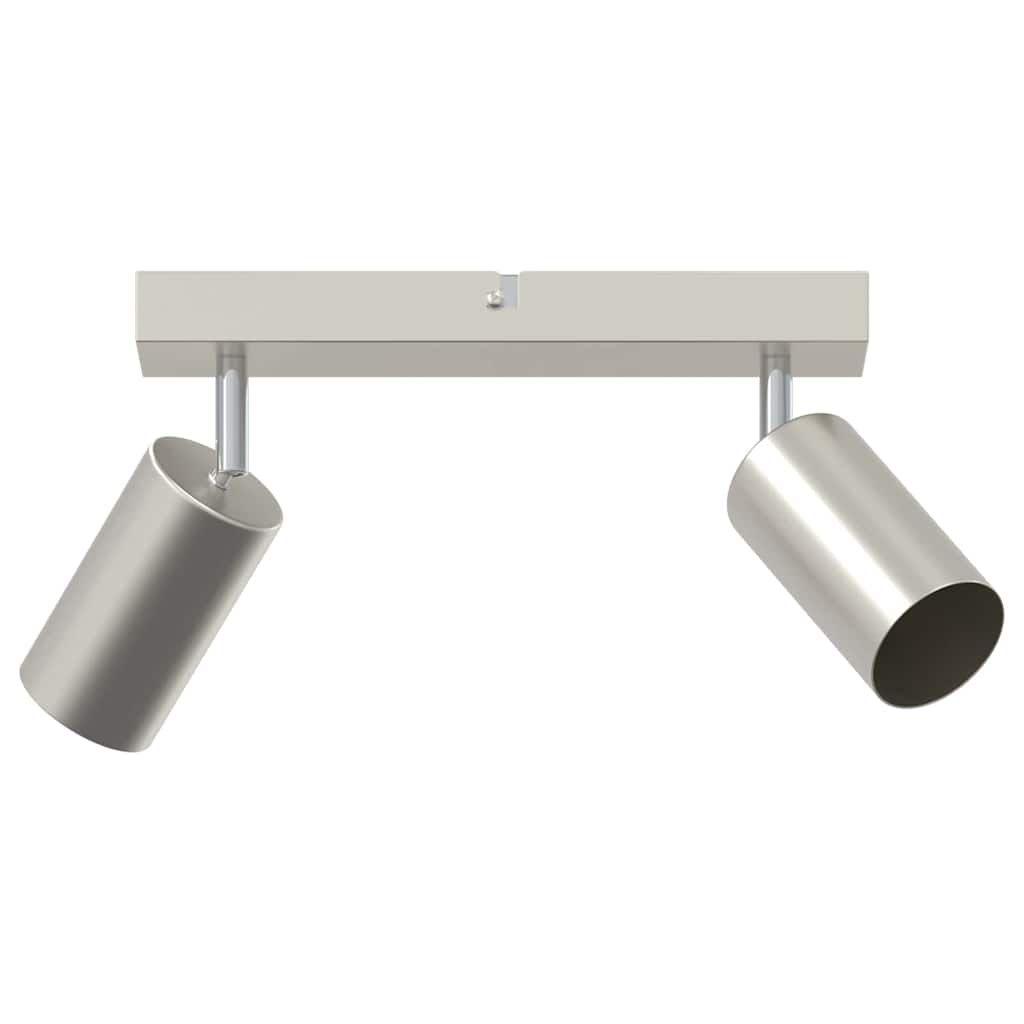 Vidaxl plafondspot met schijnwerpers nikkel 26 x 6 x 16 cm metaal