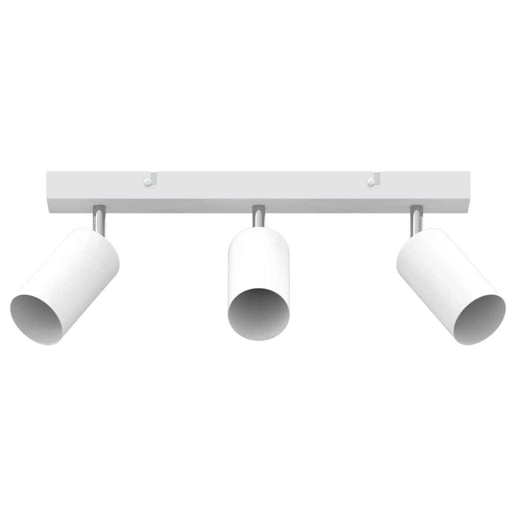 Vidaxl plafondspot met schijnwerpers wit 38 x 6 x 16 cm metaal