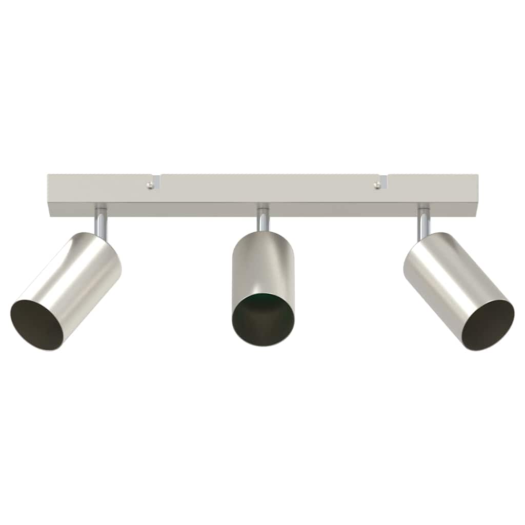 Vidaxl plafondspot met schijnwerpers nikkel 38 x 6 x 16 cm metaal
