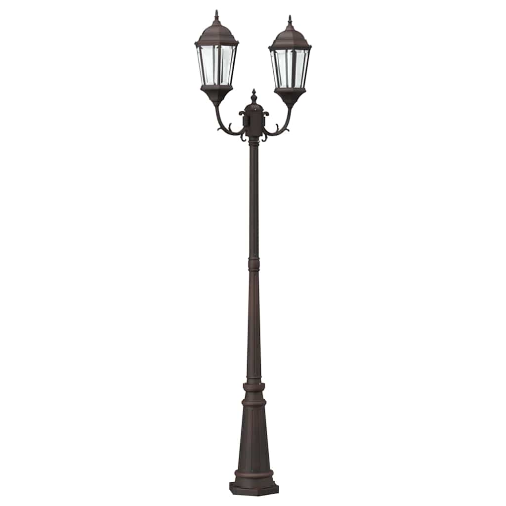 Vidaxl tuinverlichting brons 68 x 20 x 235 cm aluminium en glas